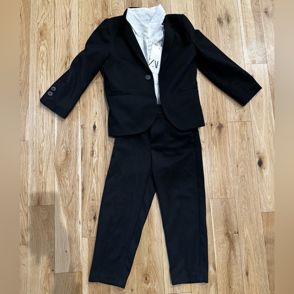 Zara Kids Black Suit Set